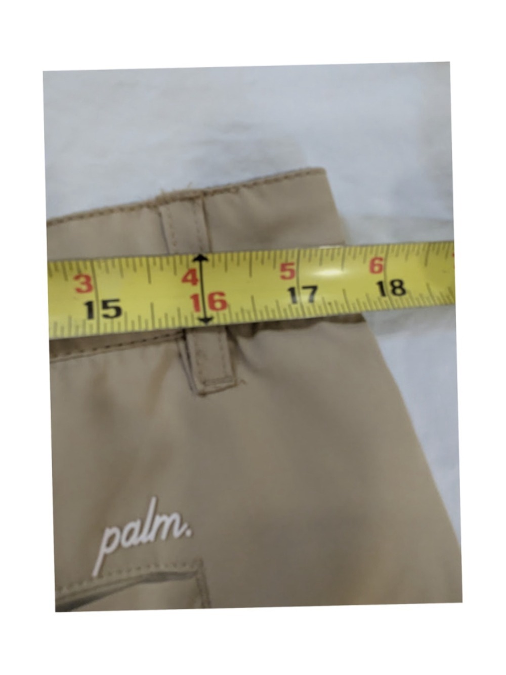 Palm Golf Co Performance Golf Shorts Khaki Golfcore Coastal Prep Lightweight 36 - Picture 6 of 8